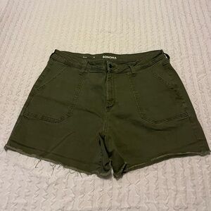 Sonoma Women's Dark Green Cargo Shorts